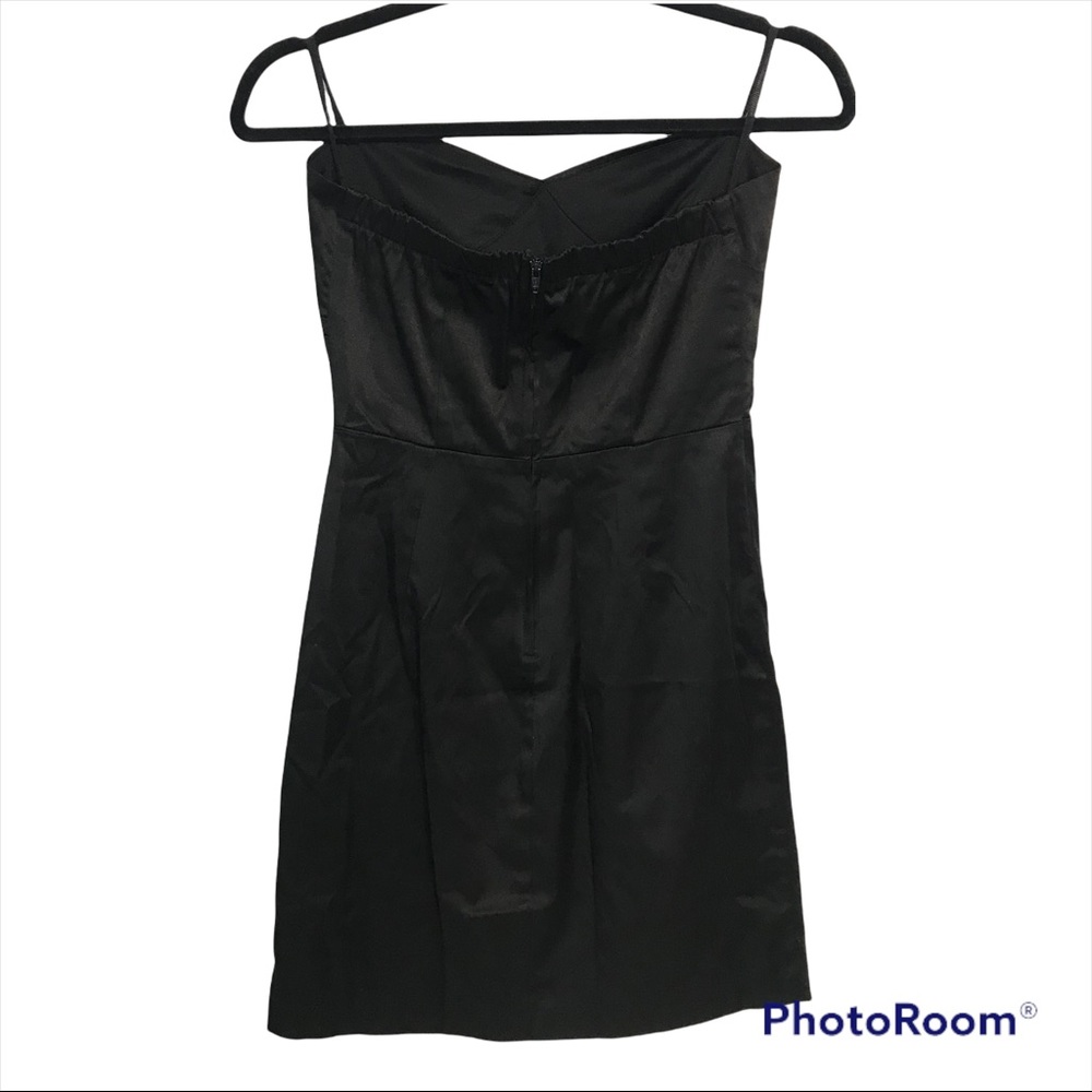 Size Small Sexy Little Black Dress Mini Front Embellishments Party Cocktail Date - Picture 2 of 8